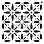 A-HS-MRO Maska Artistiko - Craft stencil - 15x15cm - SZABLON - ROZETY