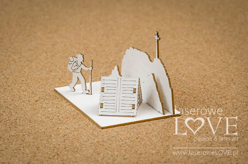 LA21113 ZESTAW TEKTUREK - tekturka Turysta w drodze na Giewont 3D - Summer in mountains