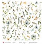 CP-MM07 Papier jednostronny-elementy-Craft&You Design 30,5x30,5 MORNING MIST 07