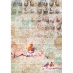 CR02-BG02 Papier ryżowy - Craft&You Design A4 BLOOMING GRUNGE 02