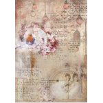 CR04-BG04 Papier ryżowy - Craft&You Design A4 BLOOMING GRUNGE 04