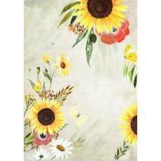 CR08-BM02 Papier ryżowy - Craft&You Design A4 BLOSSOM MEADOW 02