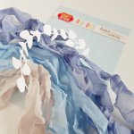 CRIB-007 RIBBONS - tasiemki vintage - MORNING MIST - Craft&You Design