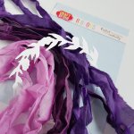 CRIB-011 RIBBONS - tasiemki vintage - BLOOMING GRUNGE - Craft&You Design