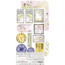 CC-JJ-38  SUMMER FLOWERS - JUNK JOURNAL SET - zestaw dodatków