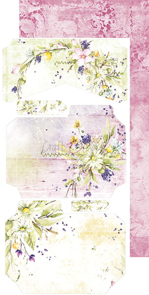 CC-JJ-38 SUMMER FLOWERS - JUNK JOURNAL SET - zestaw dodatków