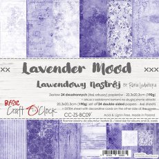 CC-ZS-BC09 BASIC 09 - LAVENDER MOOD- zestaw papierów 20,3x20,3cm