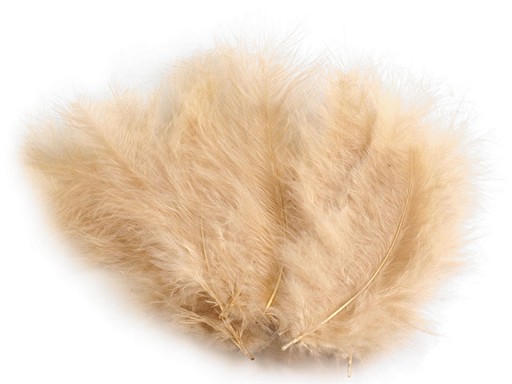 150437-24 Pióra strusie - kolor kremowy