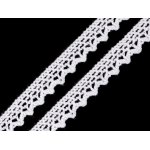 550008-1 Koronka bawełniana 10 mm klockowa - 1m - biała