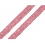550094-3 Koronka bawełniana szerokość 12 mm - 5m - stary róż