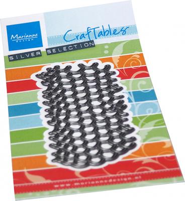 CR1552 Wykrojnik Marianne Design - CrafTables - ART TEXTURE SCALES - siatka, sieć