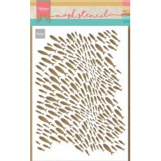 PS8094 Maska Marianne Design - Craft stencil - A5 - SCHOOL OF FISH - ławica