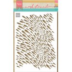 PS8094 Maska Marianne Design - Craft stencil - A5 - SCHOOL OF FISH - ławica