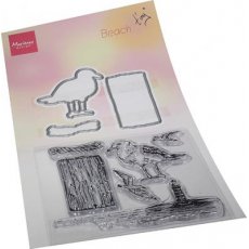 TC0883 Stemple silikonowe z wykrojnikami - TINY'S BEACH STAMP & DIE SET - mewa