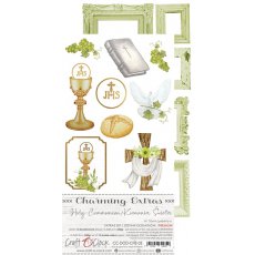 CC-DOD-CHE-03  CHARMING EXTRAS - 03 - KOMUNIA ŚW. - zestaw dodatków PREMIUM 15x30,5cm