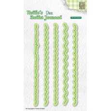 NBJD002 Wykrojniki Nellie's Bullet Journal Dies "Borders" - bordery