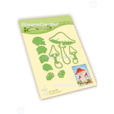 45.7507 Wykrojnik Leane Creatief - Autumn - Mushrooms cut and embossing die - grzyby