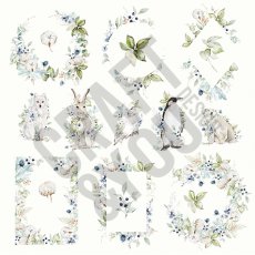CP-AW07 Papier jednostronny-elementy-Craft&You Design 30,5x30,5 ARCTIC WINTER 07