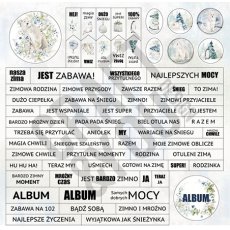 CP-AW10 Papier jednostronny-elementy i napisy-Craft&You Design 20x20cm ARCTIC WINTER 10