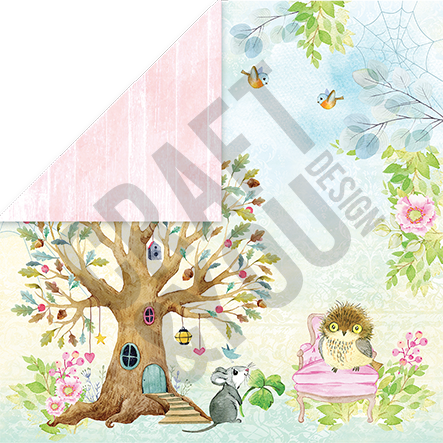 CPB-WS15 Bloczek/Paper pad 15x15 - WOODLAND STORY-Craft&You Design