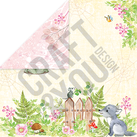 CPB-WS15 Bloczek/Paper pad 15x15 - WOODLAND STORY-Craft&You Design