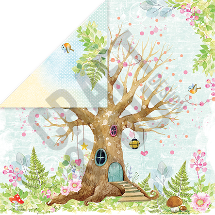 CPB-WS15 Bloczek/Paper pad 15x15 - WOODLAND STORY-Craft&You Design