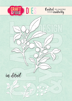 CW149 Wykrojnik /Die- Twigs of berries - Jagodziny - Craft&You Design