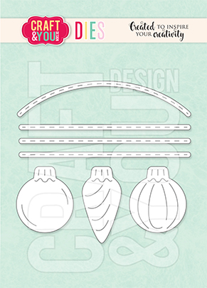 CW155 Wykrojnik /Die-Set of christmas balls - zestaw bombek - Craft&You Design