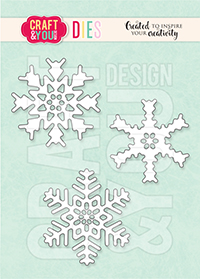 CW156 Wykrojnik /Die-Set of snowflakes - śnieżynki - Craft&You Design