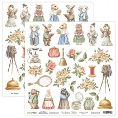 BETA-07  Elementy do wycinania  30,5x30,5cm Scrap Boys - BEDTIME TALES