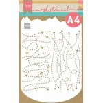 PS8099 Maska Marianne Design - Craft stencil - A4 - SLIMLINE TRAVEL - kierunki podróży
