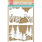 PS8100 Maska Marianne Design - Craft stencil - A5 - TINY'S FOREST - las