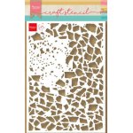 PS8107 Maska Marianne Design - Craft stencil - A5 - TINY'S SHATTERED GLASS - stłuczone okno