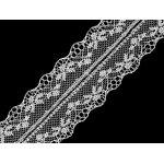 180754-1 Koronka syntetyczna szerokość 37mm - 1m - biała