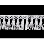 180989-1 Frędzle na koronce gipiurowej szerokość 45 mm