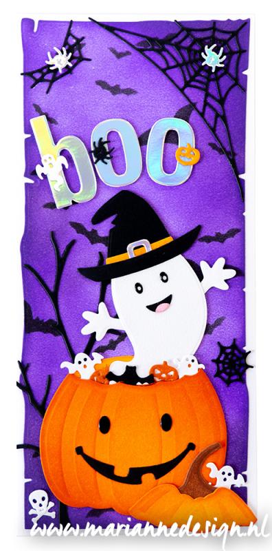PS8108 Maska Marianne Design - Craft stencil - A4 - Slimline Halloween