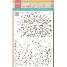 PS8109 Maska Marianne Design - Craft stencil - A5 - Tiny's Bubbles & Sparkles