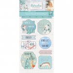S-WC-3D-DTOP Sara Signature Watercolour Christmas - 3D Character  Topper Sheet