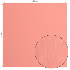 2928-020 Papier FLORENCE jednokolorowy dwustronny z fakturą  30,5x30,5 cm Dahlia