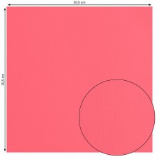 2928-022 Papier FLORENCE jednokolorowy dwustronny z fakturą  30,5x30,5 cm Anemone