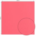 2928-022 Papier FLORENCE jednokolorowy dwustronny z fakturą 30,5x30,5 cm Anemone