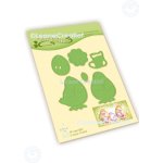 45.7811 Wykrojniki Leane Creatief - Birthday-Baby-Easter chicks cut and embossing die- kurczaki i jajka