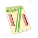 45.7897 Wykrojniki Leane Creatief - Card edges scallop – hearts cut and embossing die - bordery