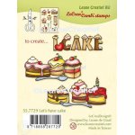 55.7729 Stemple akrylowe Leane Creatief - Let's have cake - tort, babeczki