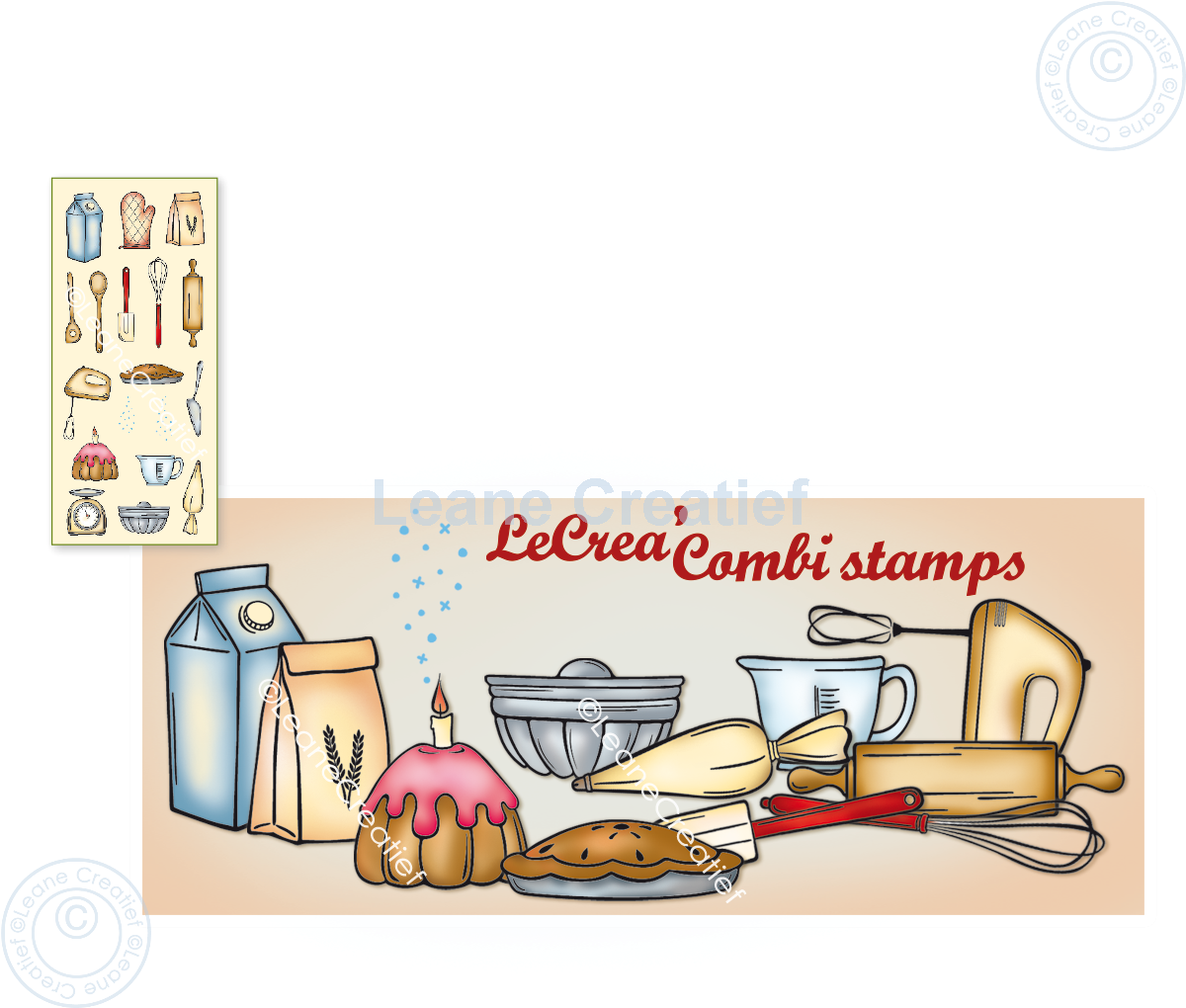 55.7736 Stemple akrylowe Leane Creatief - Baking supplies - wypieki