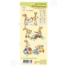 55.7750 Stemple akrylowe Leane Creatief -  The world of Bunnies - świat zajączków