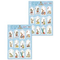 50.7958 Arkusz  A4 -Decoration sheets Tags Little Bunnies, For you - tagi zajączki