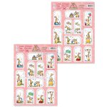 50.7965 Arkusz  A4 -Decoration sheets Tags Little Bunnies, It's a party - tagi zajączki