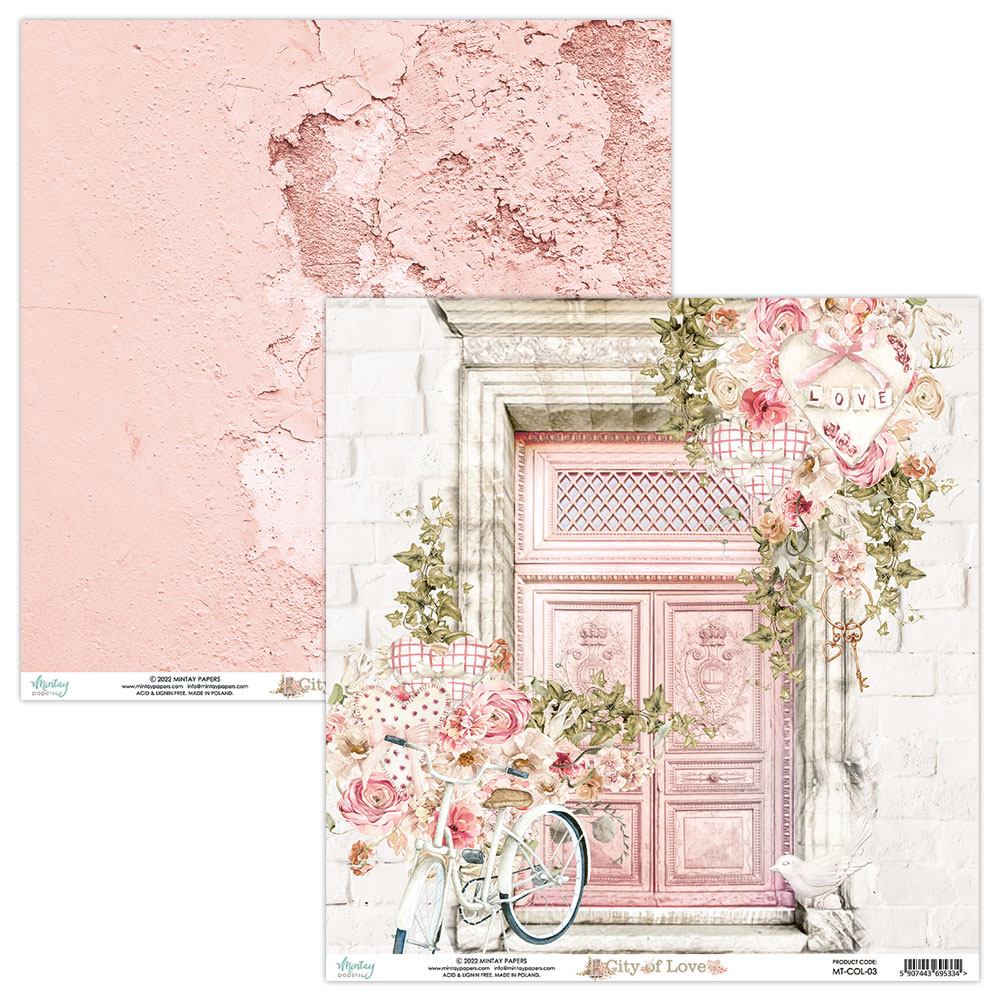 MT-COL-08 City of Love - Bloczek papierów MINTAY PAPERS 15,2x15,2cm