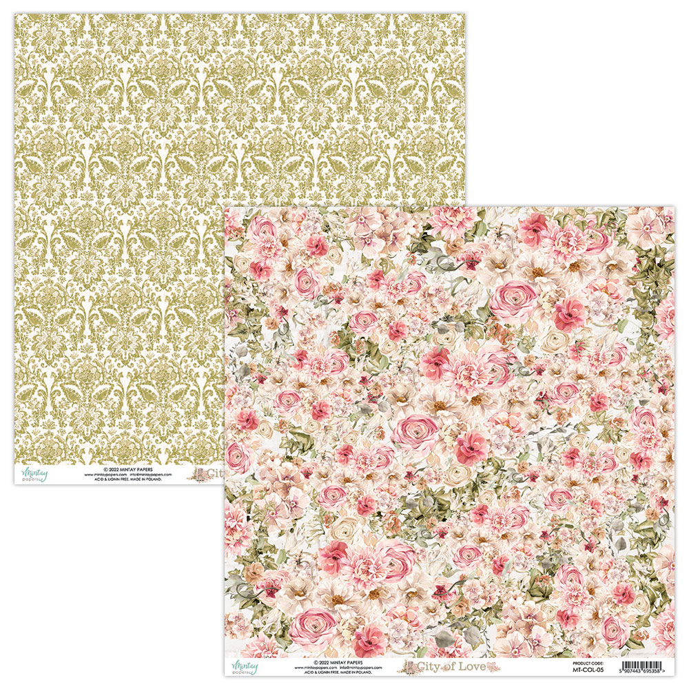 MT-COL-08 City of Love - Bloczek papierów MINTAY PAPERS 15,2x15,2cm